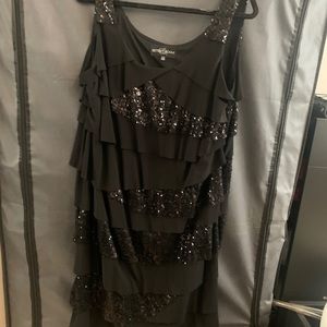 Black with sequins dress